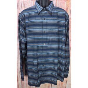Travis Mathew Cloud Mens Striped  Long Sleeve Shirt Large